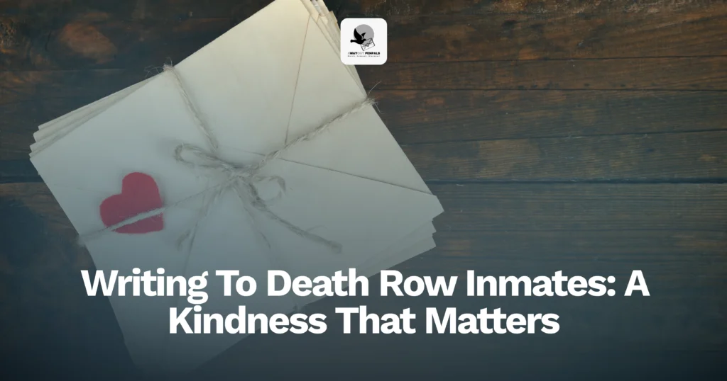Envelope tied with string, symbolizing the act of writing to death row inmates.