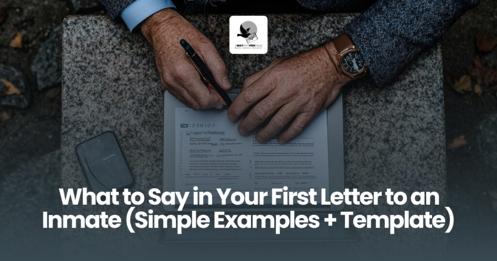 What to Say in Your First Letter to an Inmate